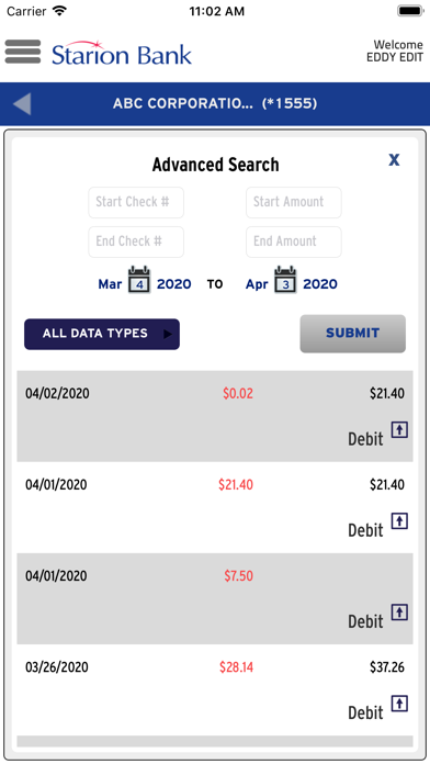 Starion Bank Business Mobile Screenshot