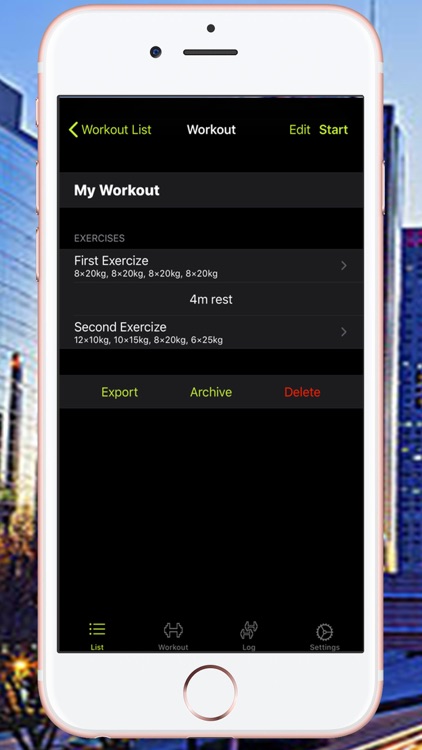 Sports record-fitness exercise