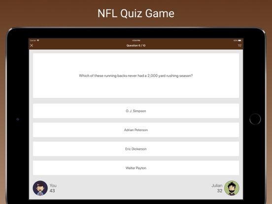 Screenshot #4 pour Fan Quiz for NFL