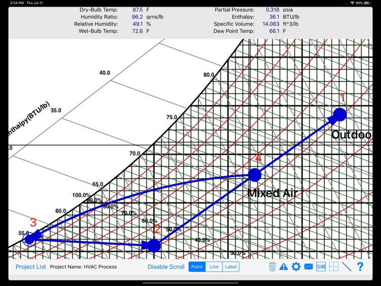 HVAC Psychrometric Chart screenshot-6