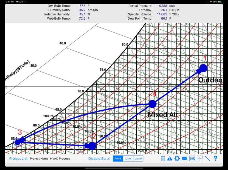 ASHRAE Psychrometric Chart screenshot-6