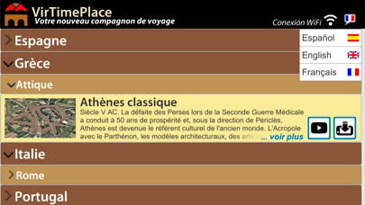 Screenshot #1 pour VirTimePlace, Tourisme Virtuel