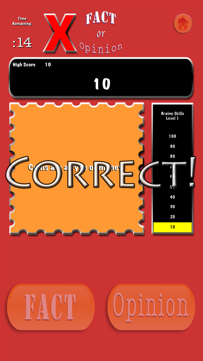 Brainy Skills Fact or Opinion