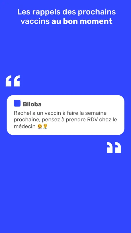 Biloba - Vaccins des enfants