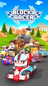 Blocky Racer - Endless Racing screenshot