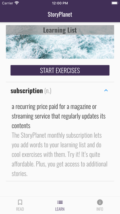 StoryPlanet English Screenshot