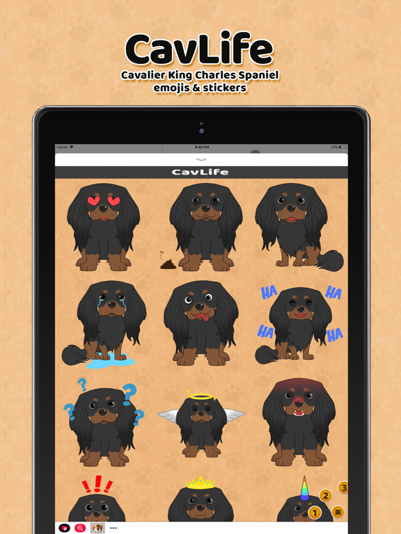 CavLife iPad screenshot 4 - Stickers app