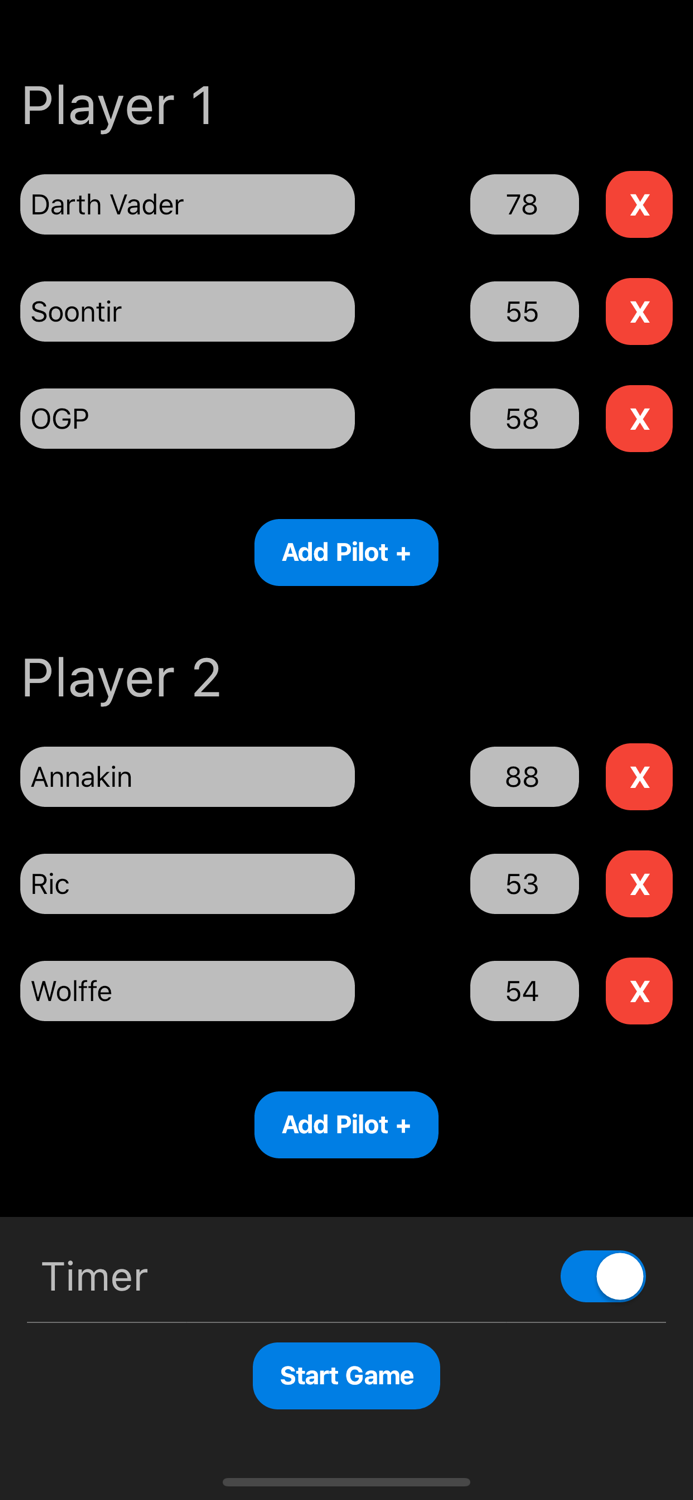 Highground X-Wing Scorekeeper