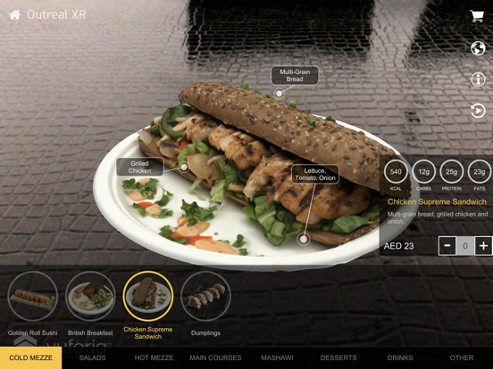 Screenshot #5 pour HoloMenu - 3D Food Menu in AR