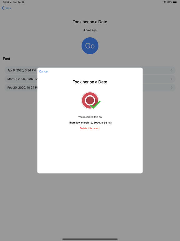 Time and Again iPad screenshot 5 - Lifestyle app