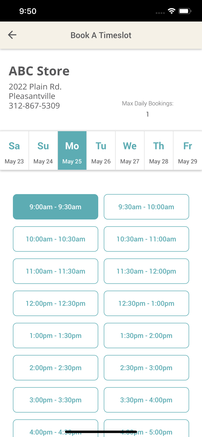 Span - Waitlist and Booking