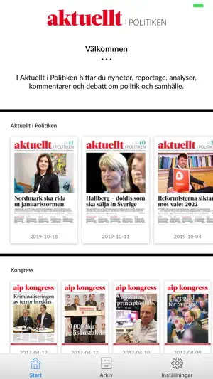 Aktuellt i Politiken E-tidning screenshot 1