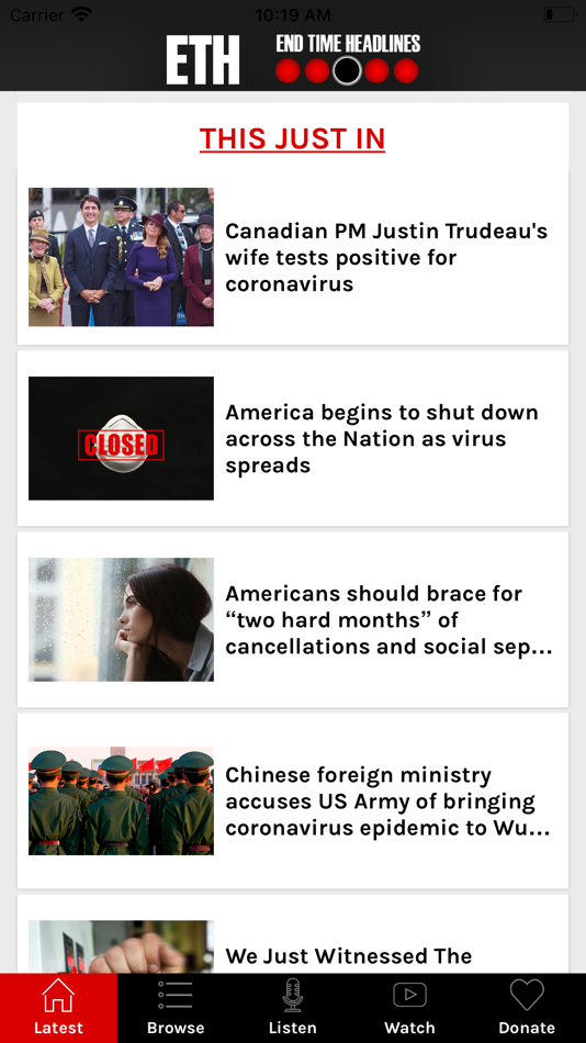 #1. End Time Headlines (iOS) 由: TecGuru