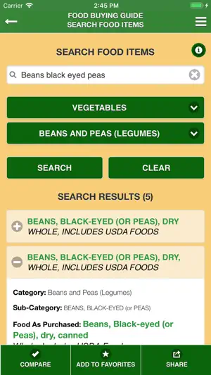USDA FBG screenshot 4