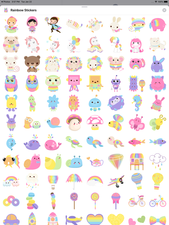 Screenshot #6 pour Rainbow Animal Stickers