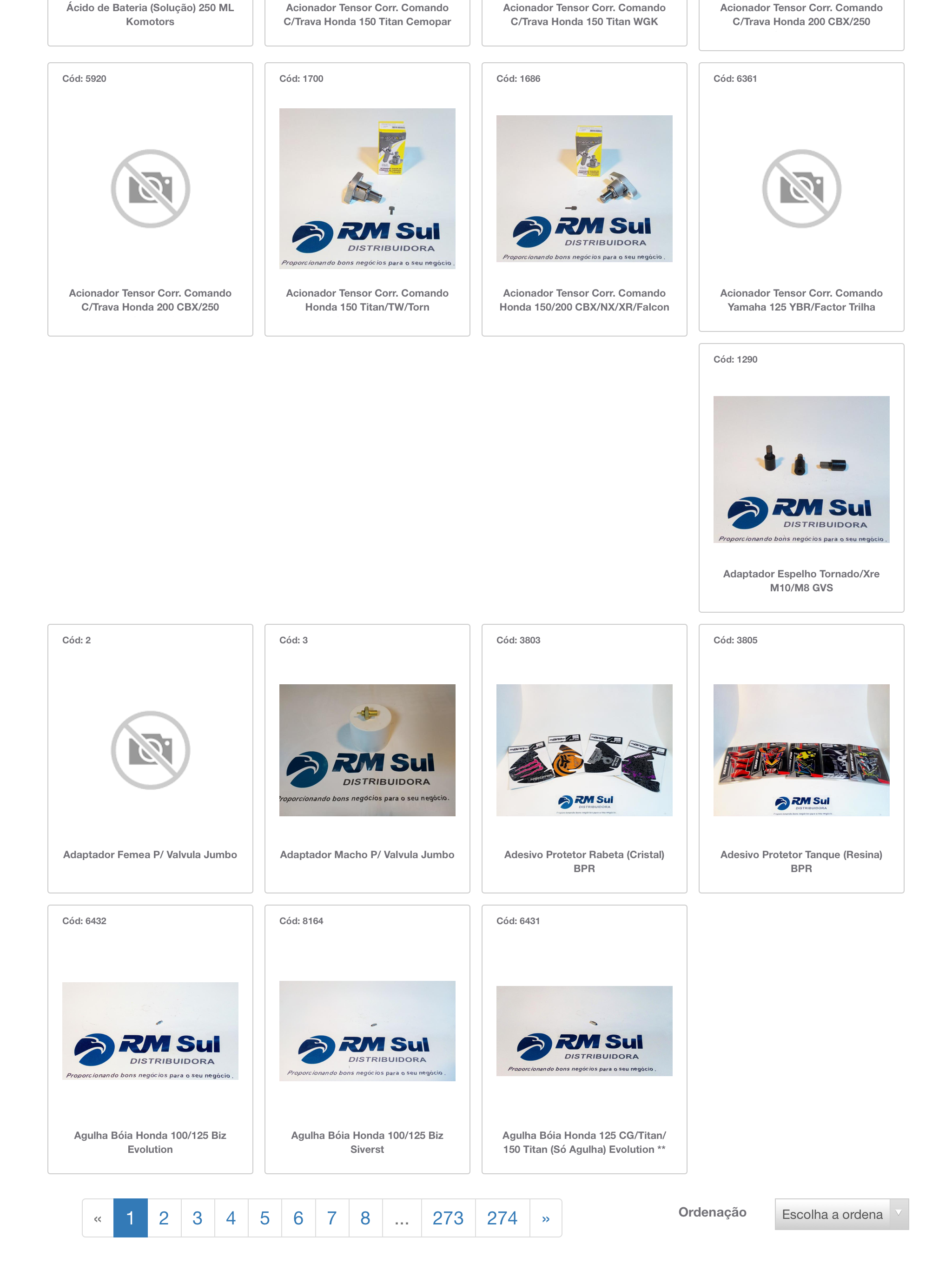 Loja Virtual RM Distribuidora