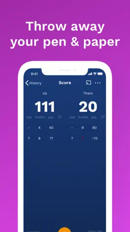 Game screenshot Bookbag: Spades Scorekeeper apk
