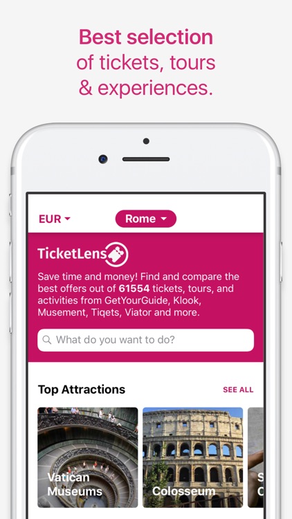TicketLens: Tours & Activities screenshot-0