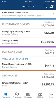 navy federal credit union iphone screenshot 2