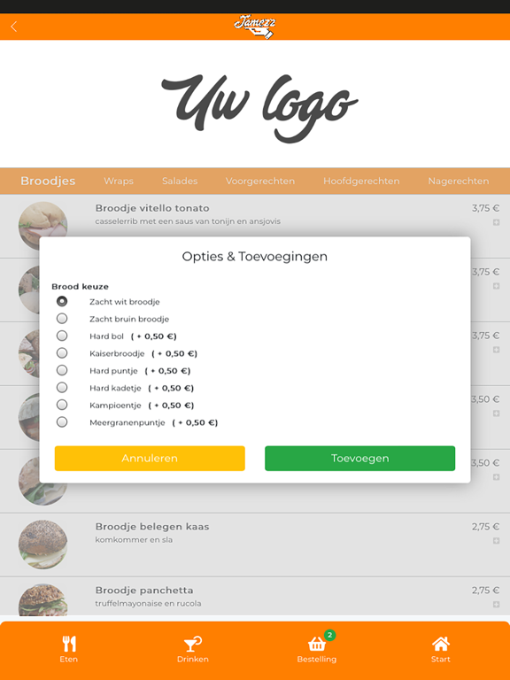 Jamezz iPad screenshot 8 - Food & Drink app
