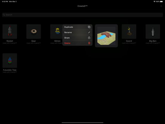 Creat3D™ iPad screenshot 8 - Education app