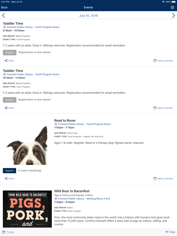 Fremont Library iPad screenshot 6 - Education app