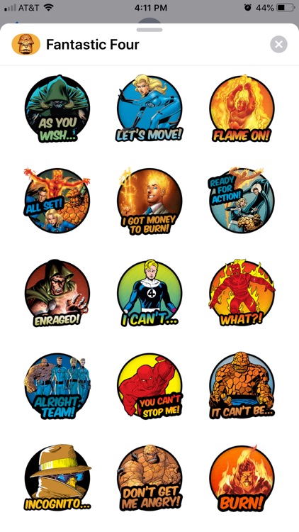 Fantastic Four Stickers