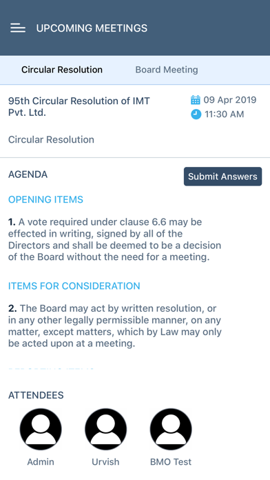 How to cancel & delete Business Meeting Organiser from iphone & ipad 4