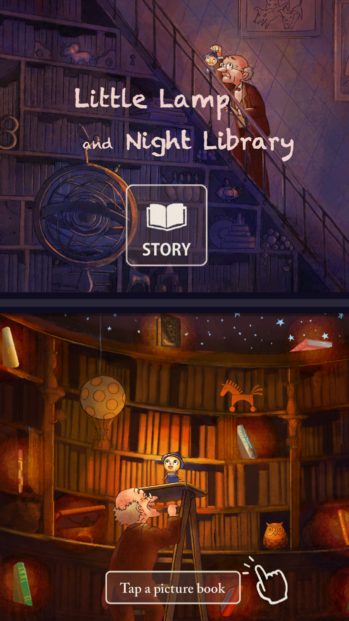 Little Lamp and Night Library
