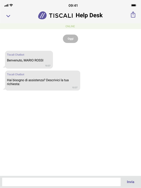 MyTiscali iPad screenshot 5