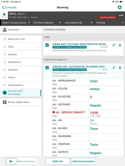 Veradigm EHR Rooming iPhone Screenshot 1