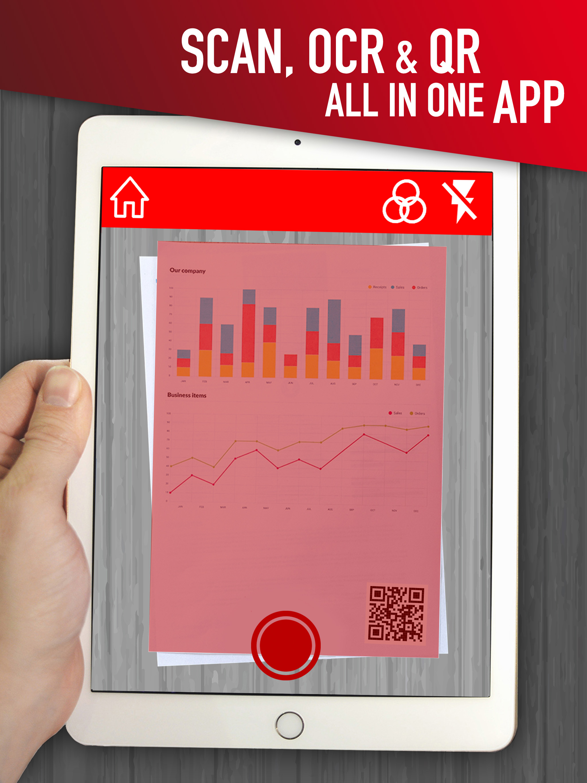 QR code reader for PDF scanner