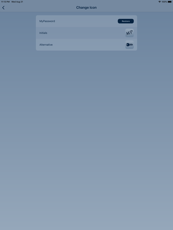 My Password - Manager iPad screenshot 7 - Productivity app