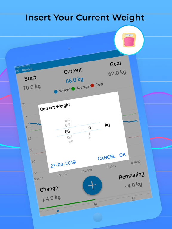 Weight Tracker for Weight Loss iPad screenshot 6 - Health & Fitness app