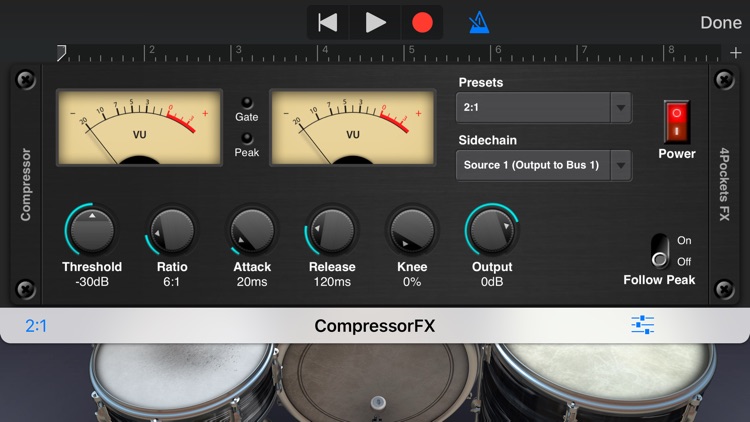 Audio Compressor AUv3 Plugin