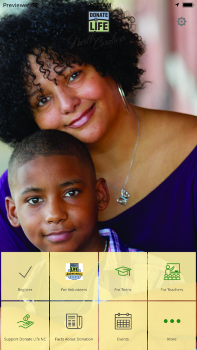 Screenshot #1 pour Donate Life North Carolina