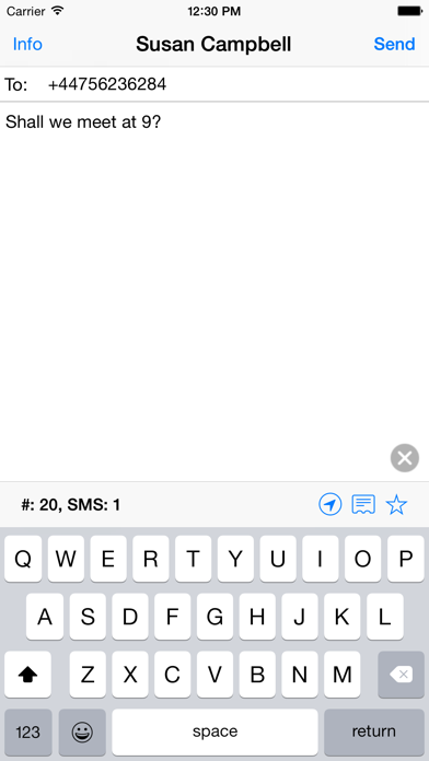 SMS touch Screenshot 1