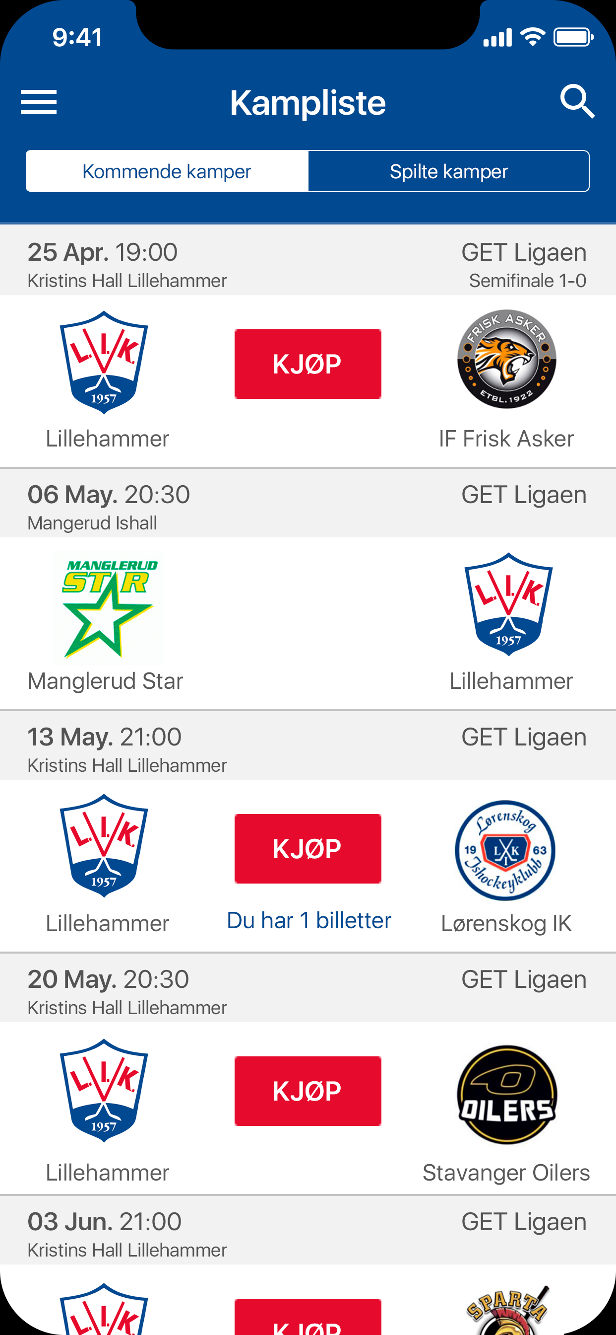 Lillehammer Ishockey Elite screenshot 2