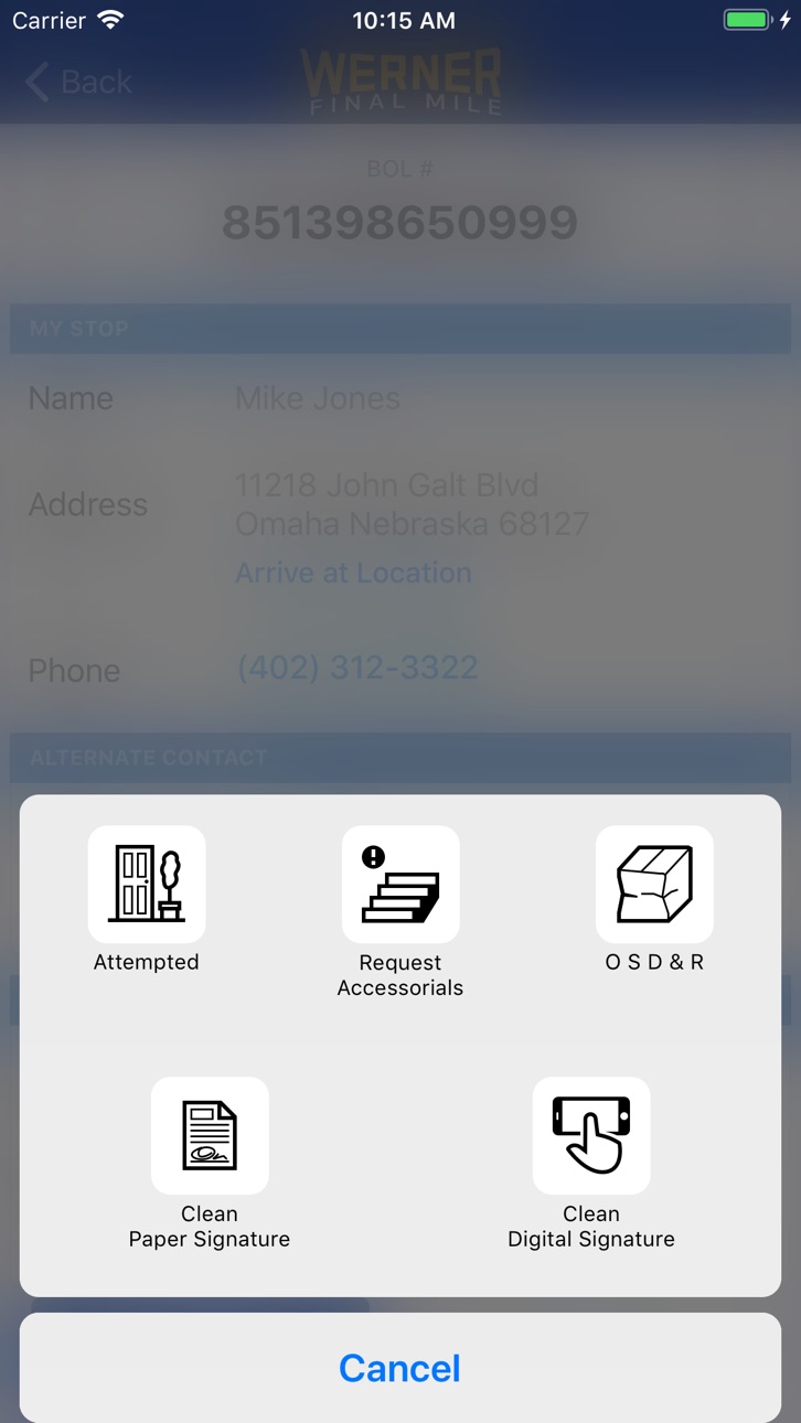 iPhone screenshot