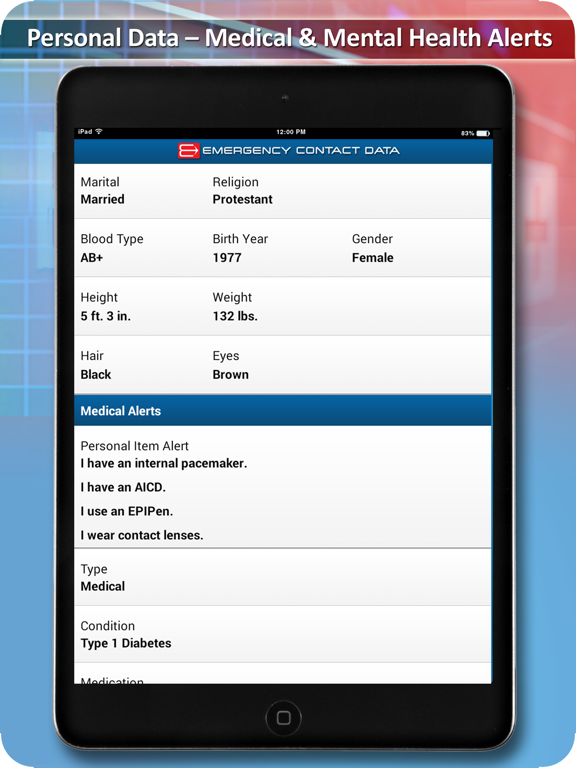 Screenshot #6 pour Emergency Contact Data