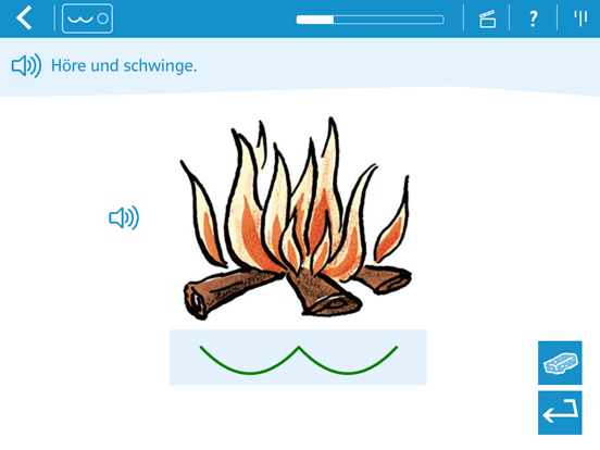 Wörter schreiben 1 mit Zebra iPad screenshot 4 - Education app