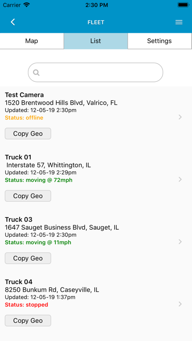 InTouch Fleet Screenshot