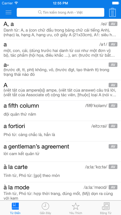 Screenshot #1 pour Từ điển Anh Việt Laban