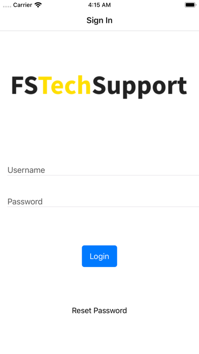 Screenshot #1 pour FSTechSupport