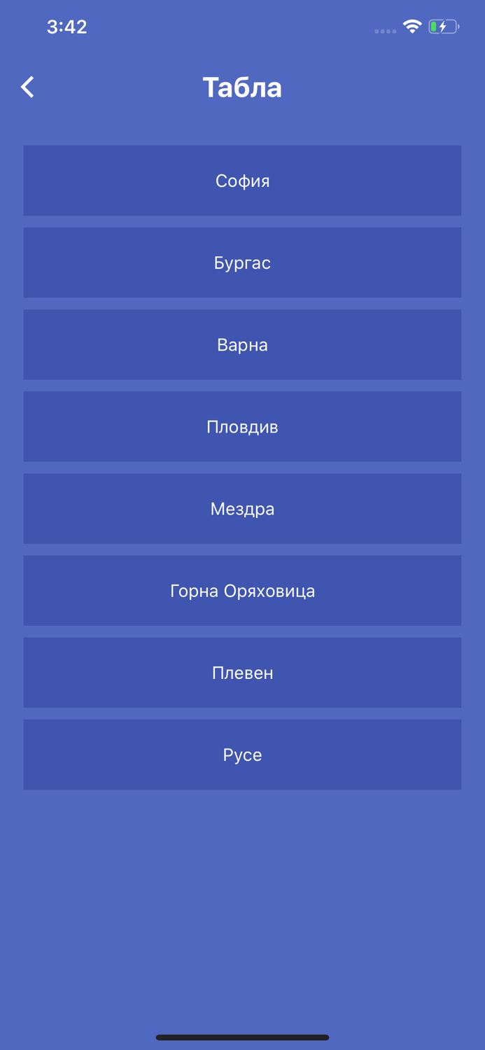 Влак БГ - Разписание и Табла