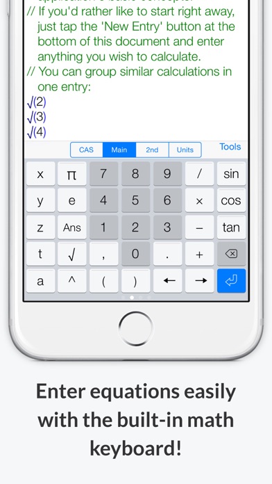 PocketCAS lite for Mathematics Screenshot