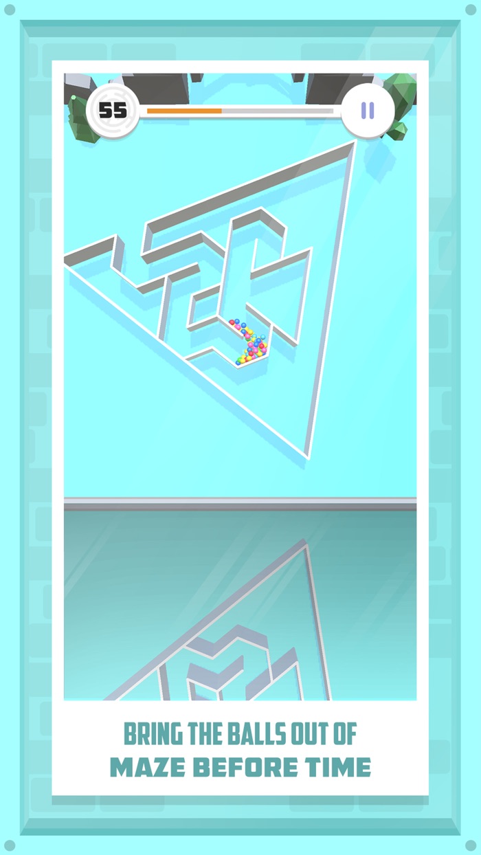 Balls Rotate Mirror Maze