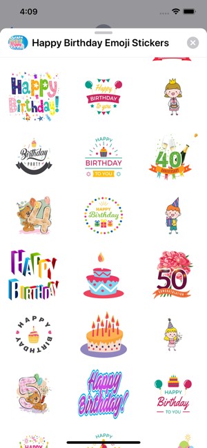 Happy Birthday Emoji Stickers(圖3)-速報App