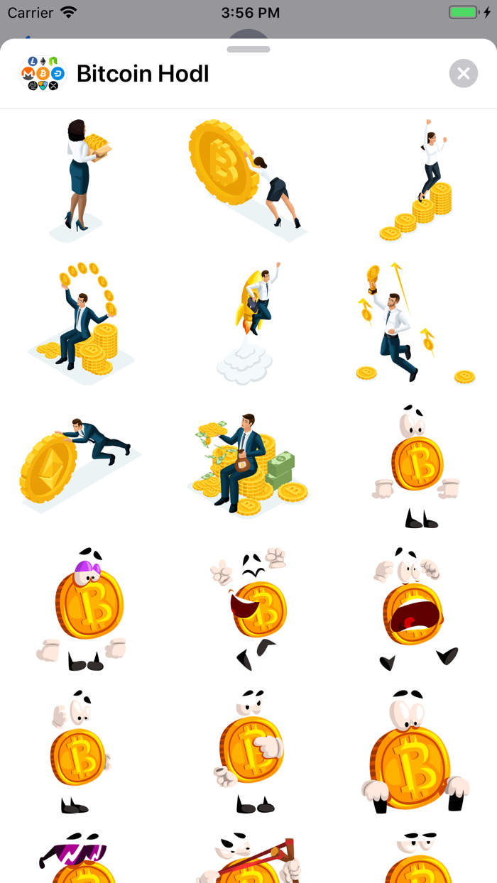 Bitcoin Crypto HODL Stickers