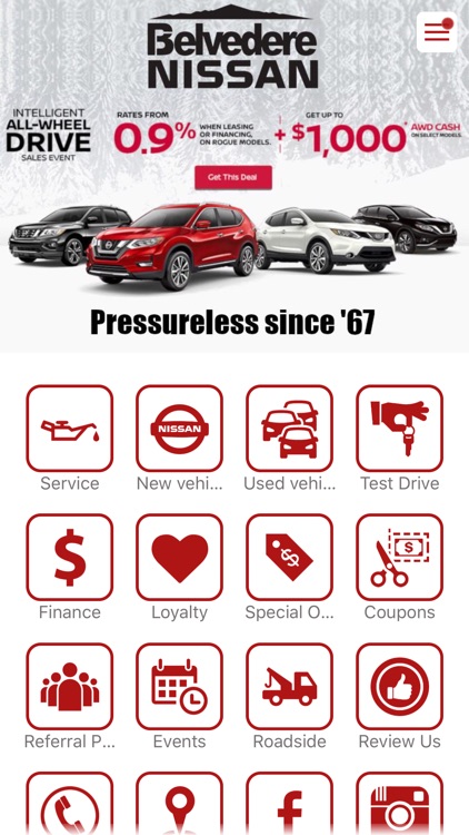 Belvedere Nissan Dealer App